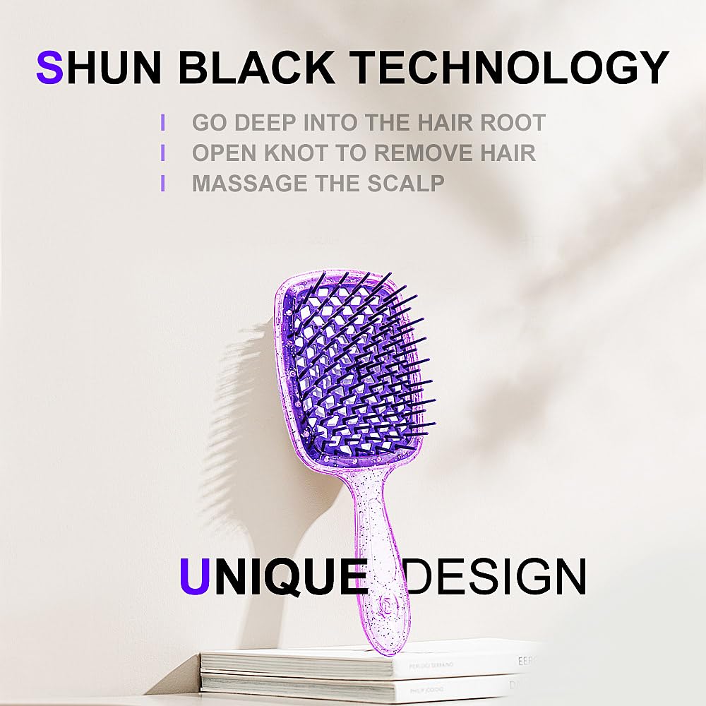 Empiriya™ - Wet & Dry Vented Detangling Hair Brush, Cherry Blossom