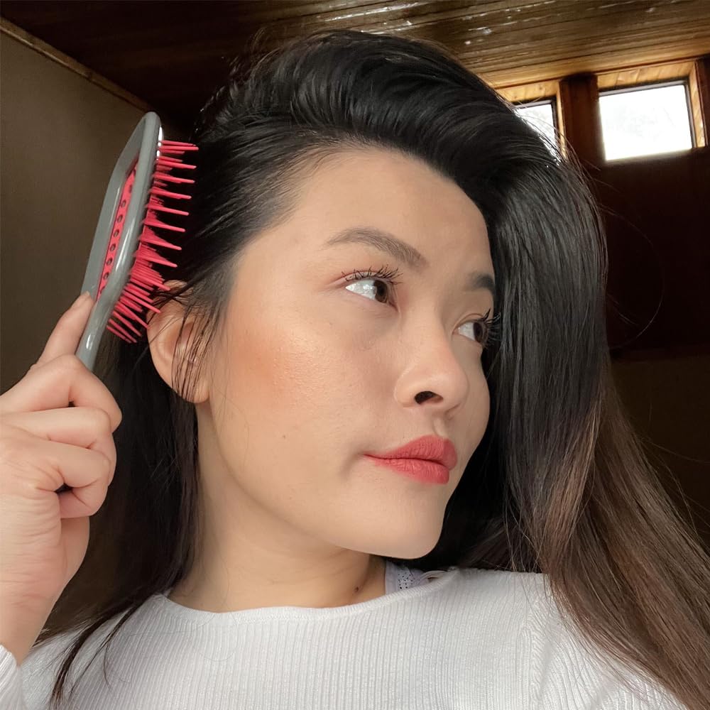 Empiriya™ - Wet & Dry Vented Detangling Hair Brush, Cherry Blossom