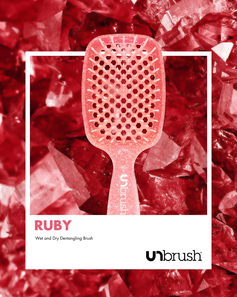 Empiriya™ - Wet & Dry Vented Detangling Hair Brush, Cherry Blossom