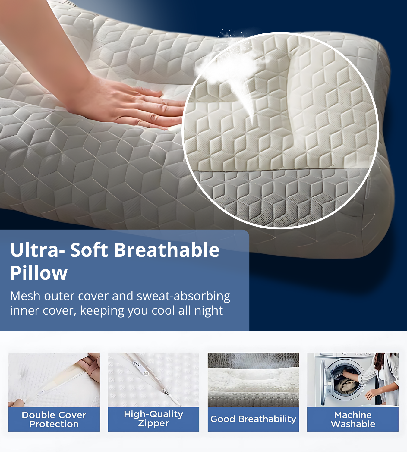 Orthopedic Snore Stopper Pillow