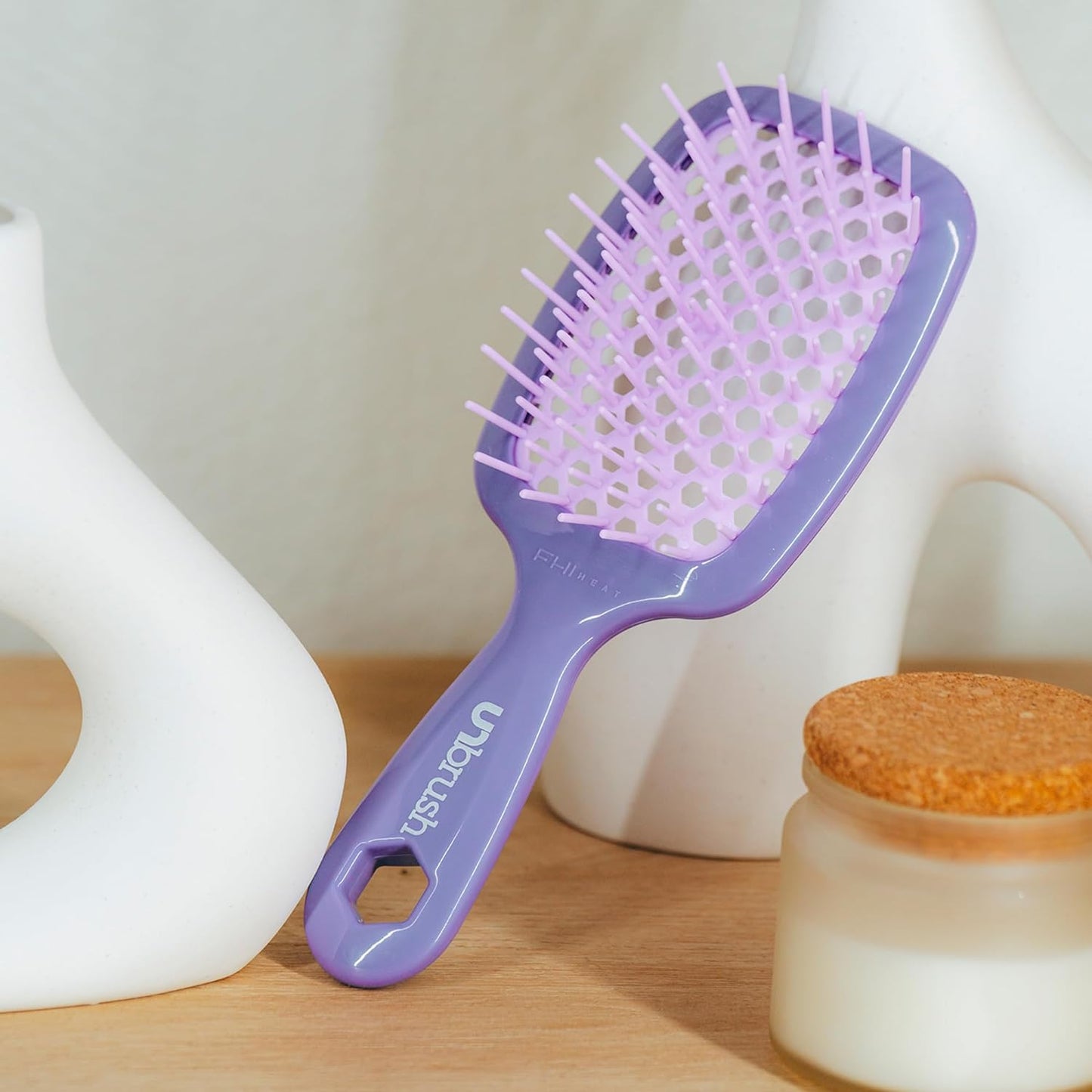 Empiriya™ - Wet & Dry Vented Detangling Hair Brush, Cherry Blossom