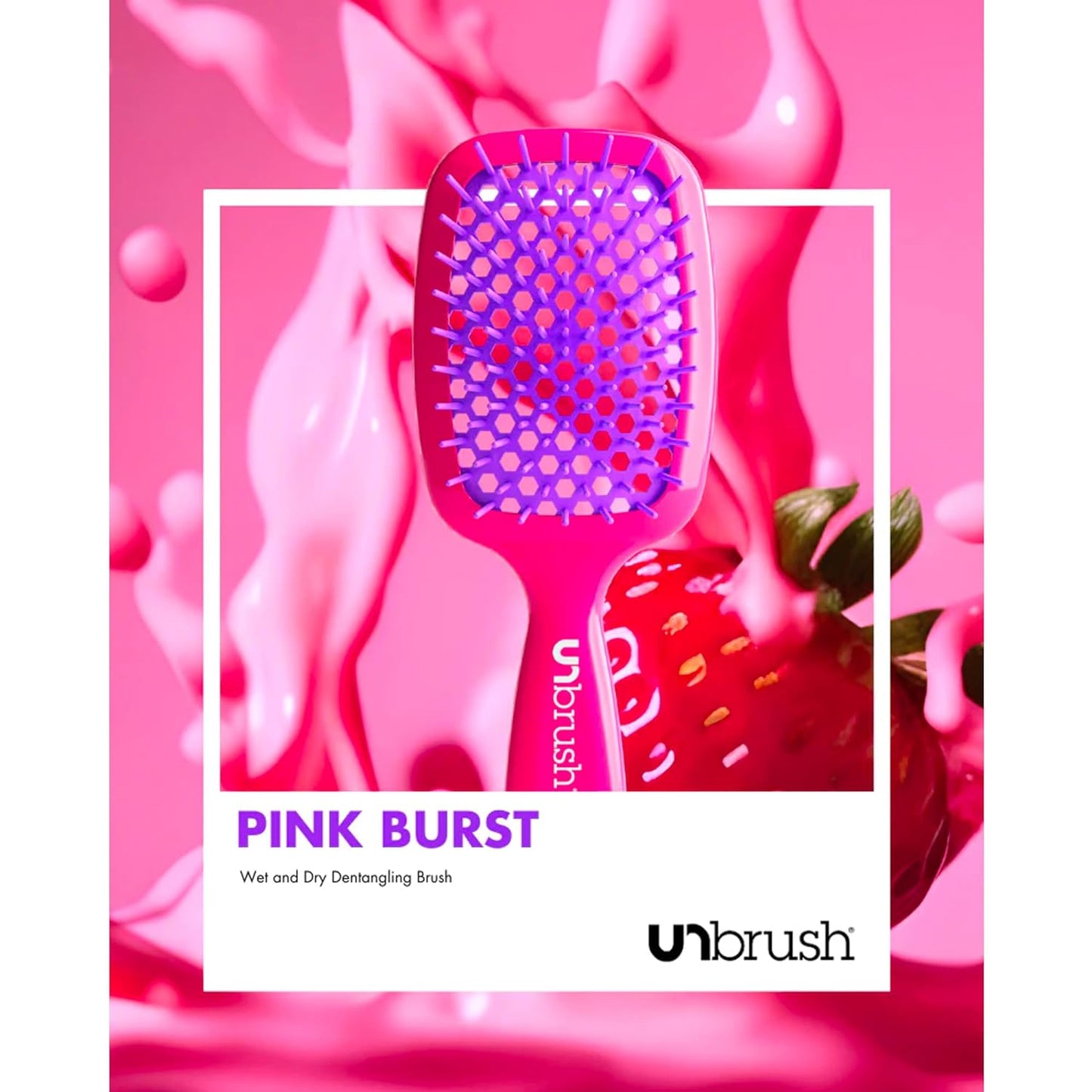 Empiriya™ - Wet & Dry Vented Detangling Hair Brush, Cherry Blossom