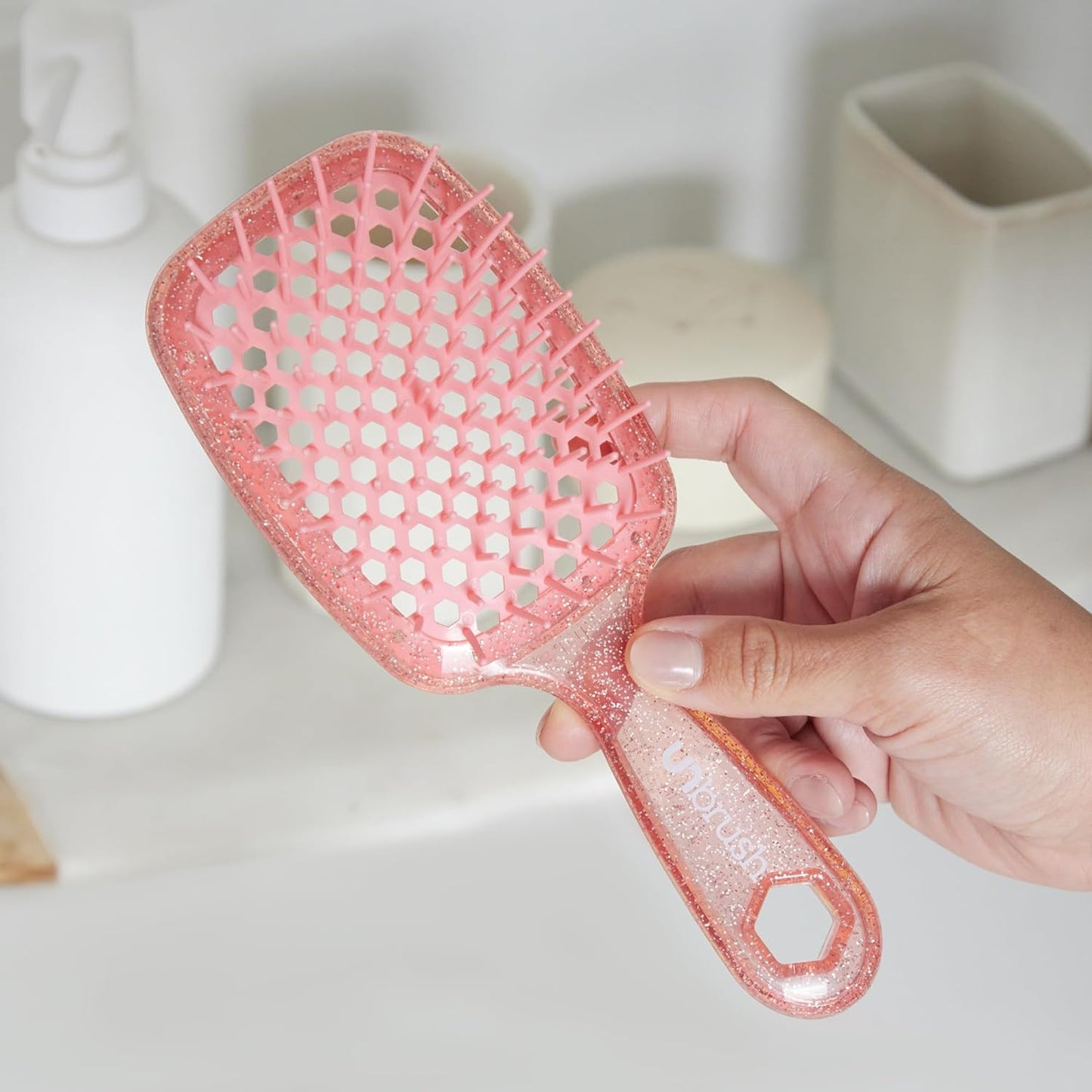 Empiriya™ - Wet & Dry Vented Detangling Hair Brush, Cherry Blossom