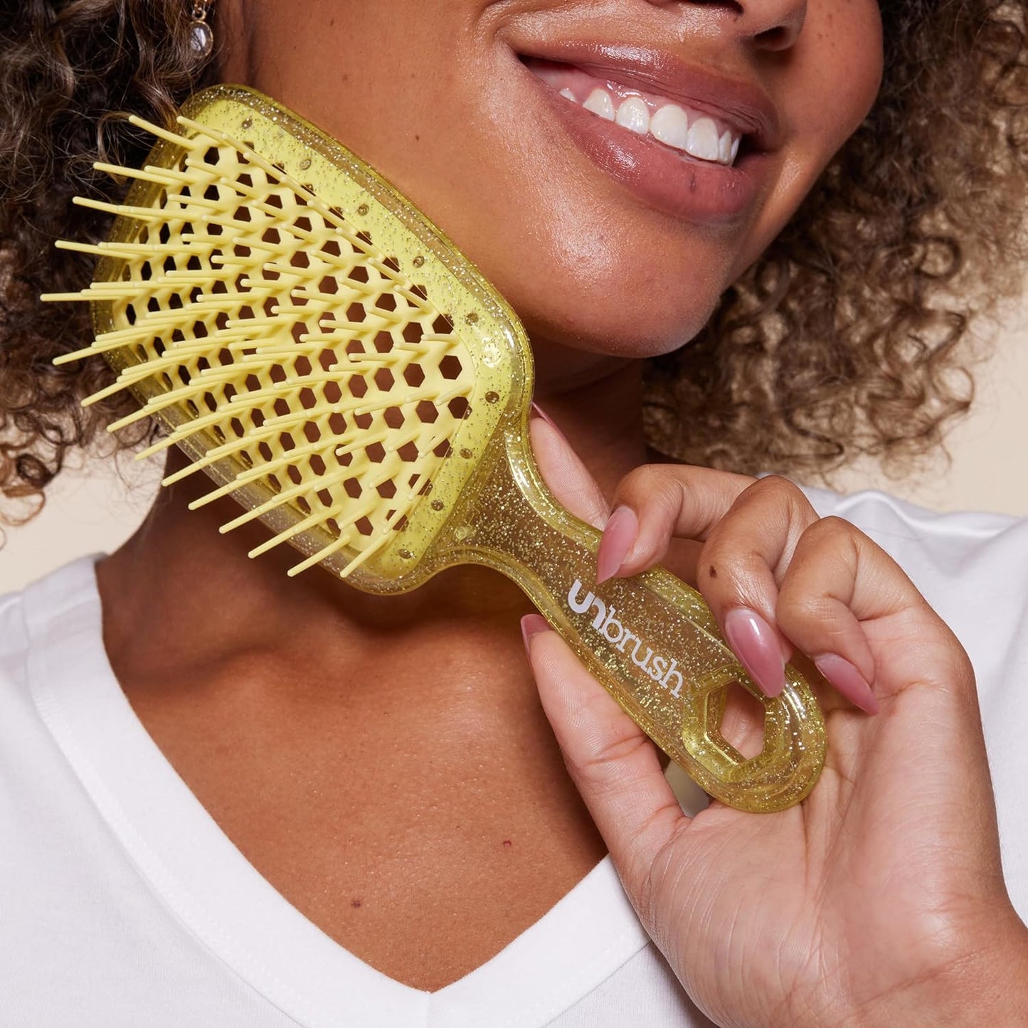 Empiriya™ - Wet & Dry Vented Detangling Hair Brush, Cherry Blossom