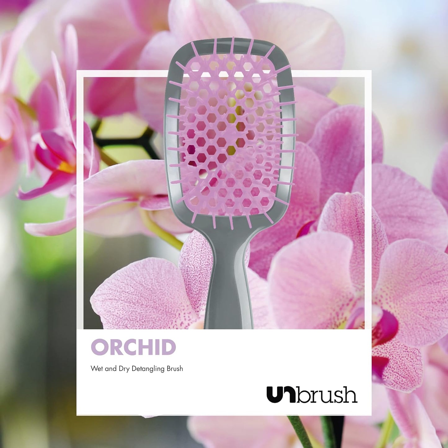 Empiriya™ - Wet & Dry Vented Detangling Hair Brush, Cherry Blossom