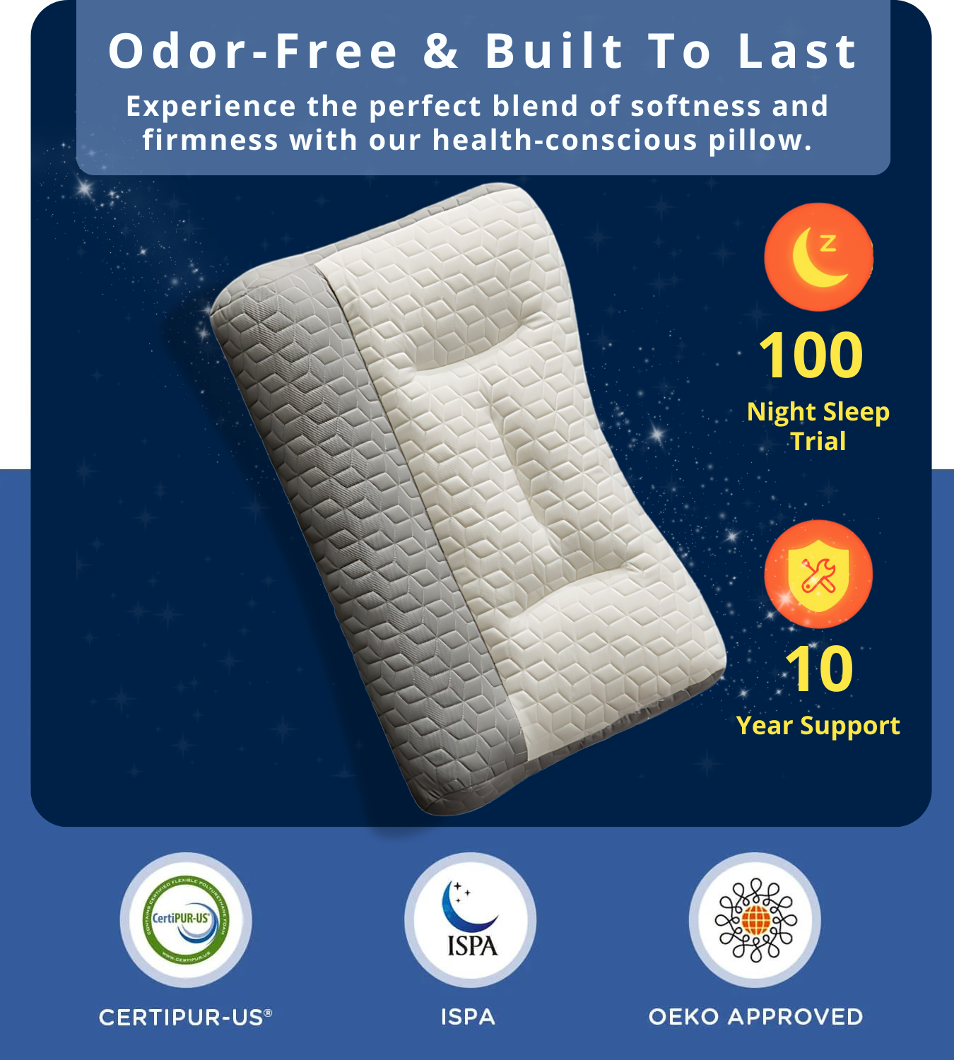 Orthopedic Snore Stopper Pillow
