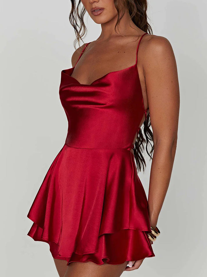 Empiriya™-Backless Satin Dress