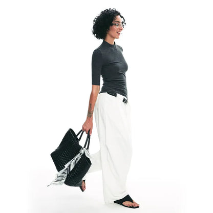 Women's High Waist Palazzo Pants - Wide Leg Elegant Balloon Pants