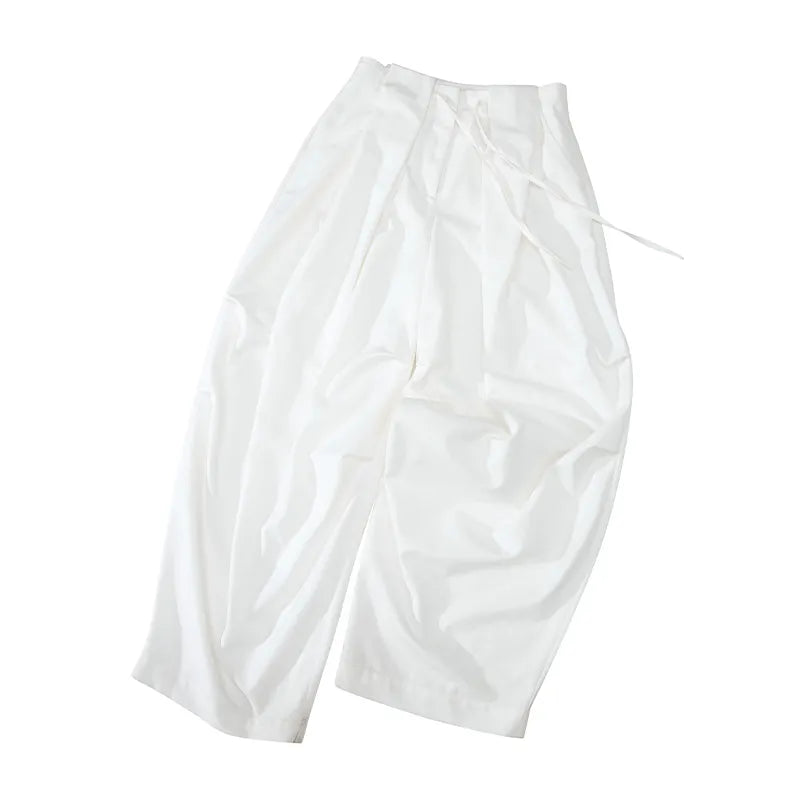 Women's High Waist Palazzo Pants - Wide Leg Elegant Balloon Pants