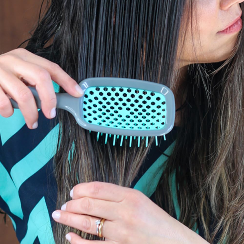 Empiriya™ -  Wet & Dry Vented Detangling Hair Brush, Cherry Blossom