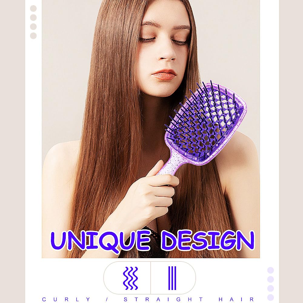 Empiriya™ -  Wet & Dry Vented Detangling Hair Brush, Cherry Blossom