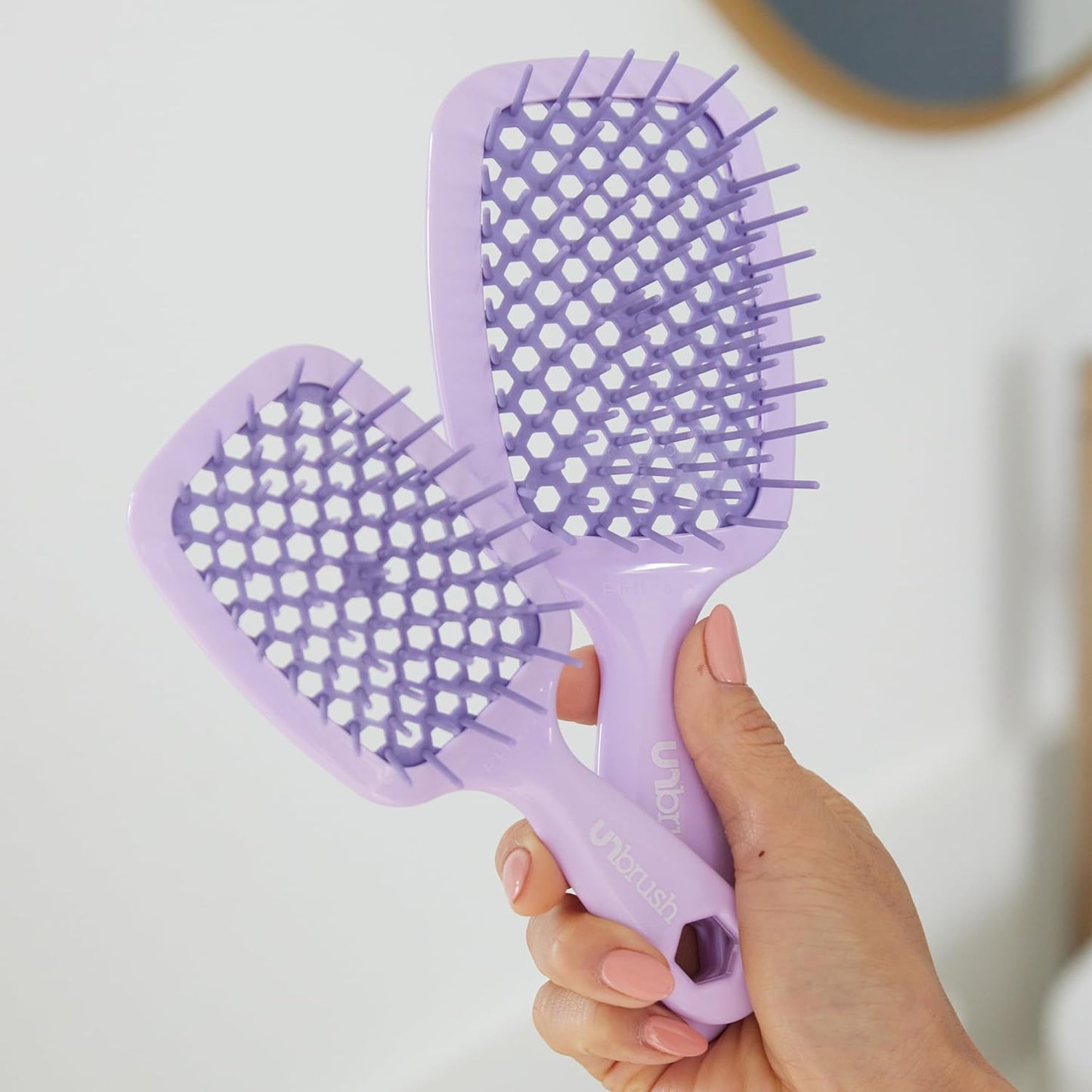 Empiriya™ -  Wet & Dry Vented Detangling Hair Brush, Cherry Blossom