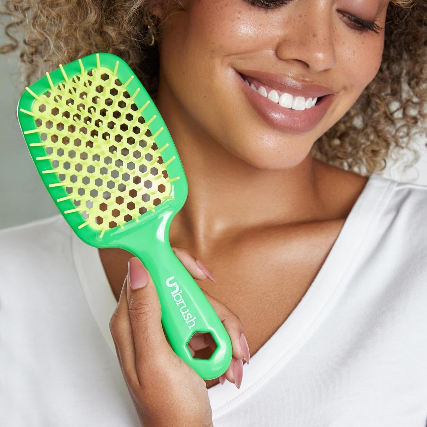 Empiriya™ -  Wet & Dry Vented Detangling Hair Brush, Cherry Blossom