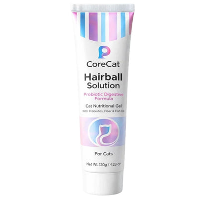 CoreCat Hairball Solution - Probiotic Gel for Cats (120g)