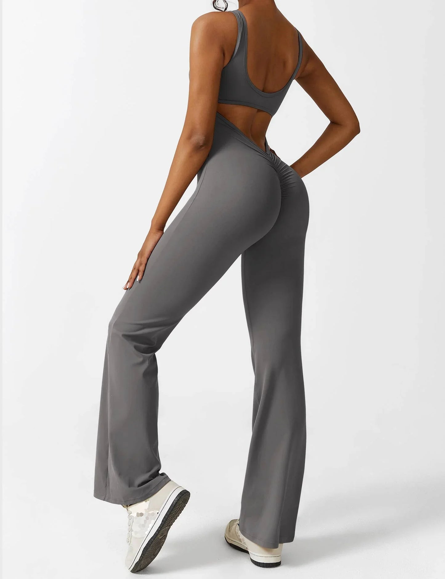 Empiriya™ - V-Back Flared Jumpsuit