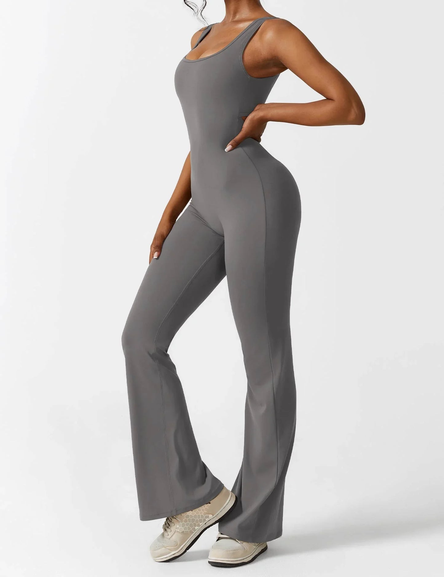 Empiriya™ - V-Back Flared Jumpsuit