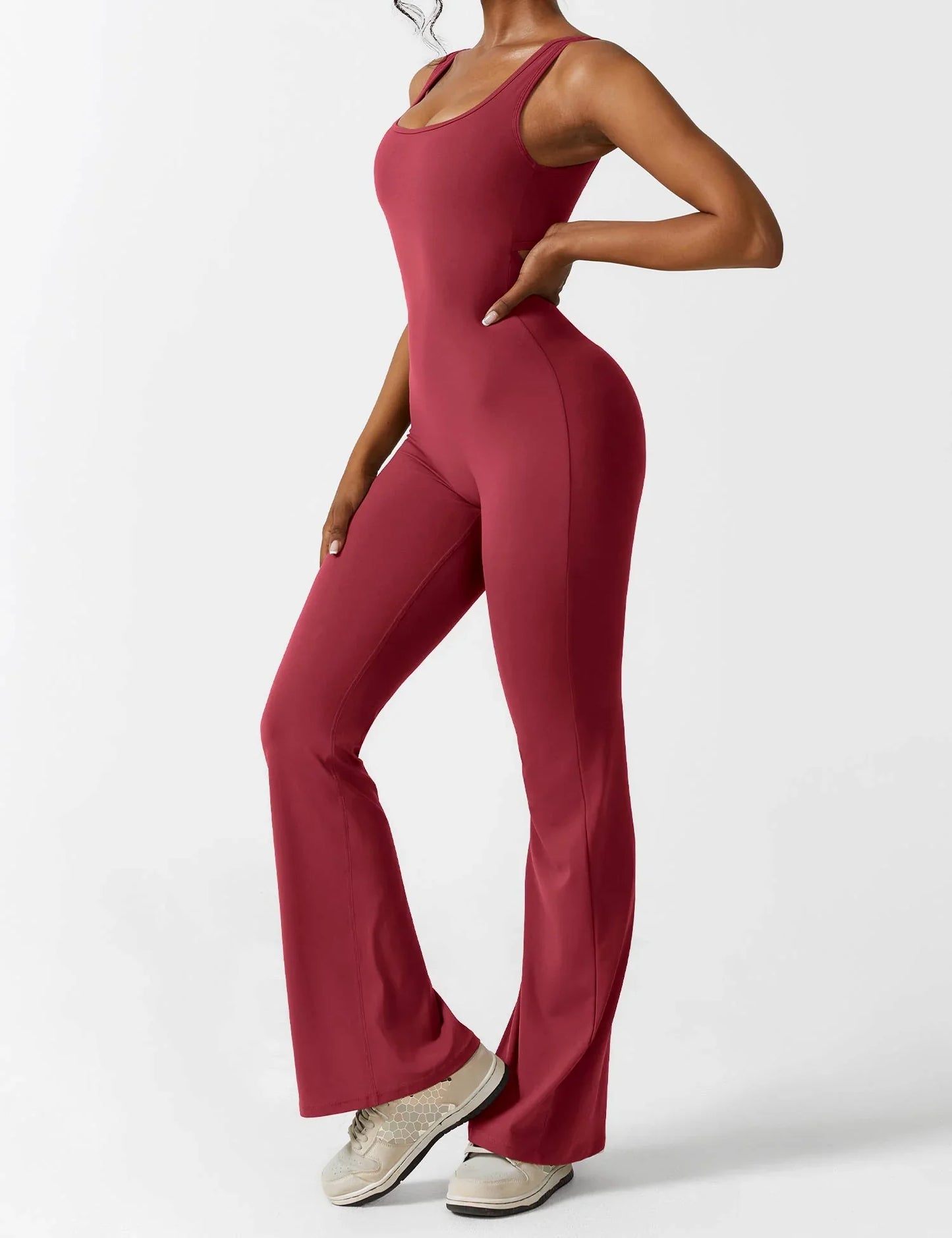 Empiriya™ - V-Back Flared Jumpsuit