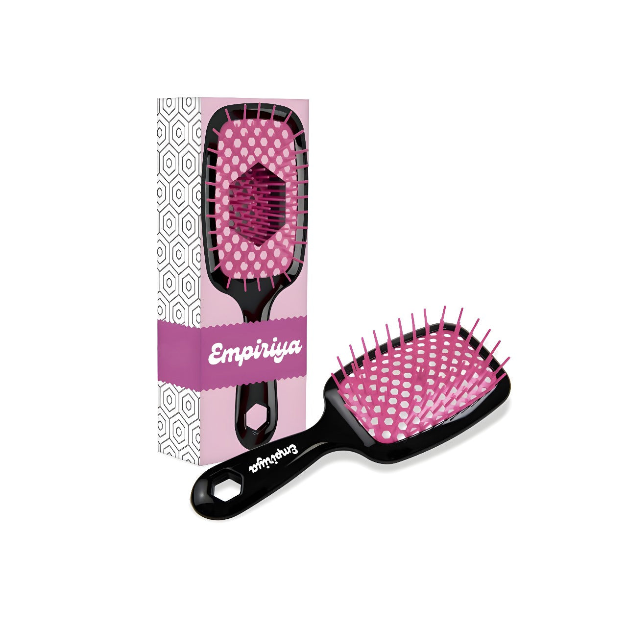 Empiriya™ -  Wet & Dry Vented Detangling Hair Brush, Cherry Blossom