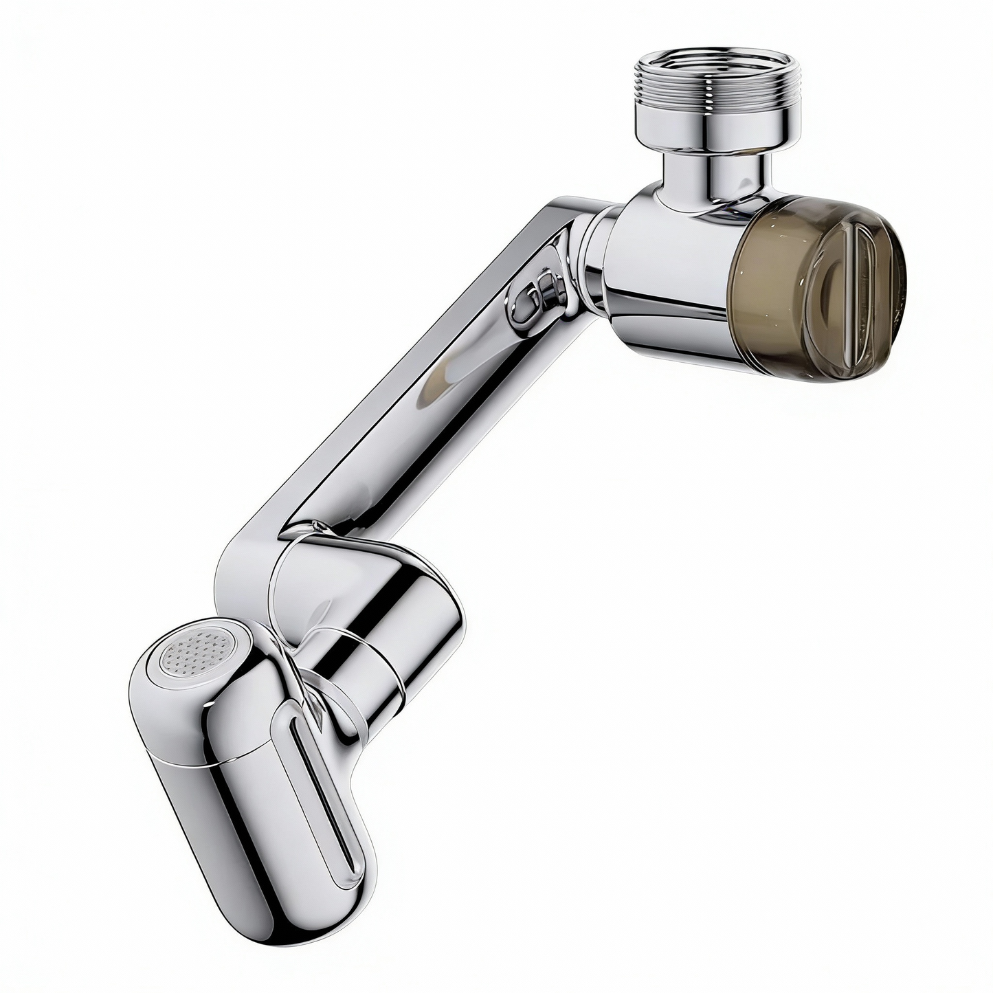 360° Articulating Faucet Extender with Adjustable Spray & Aerated Flow