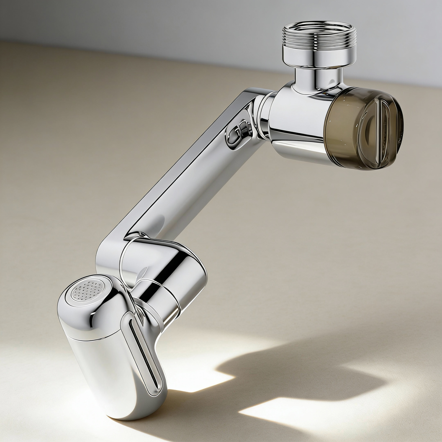 360° Articulating Faucet Extender with Adjustable Spray & Aerated Flow