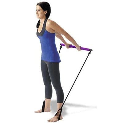 Empiriya™ - Pilates Stick Squat Training Bar with Bands