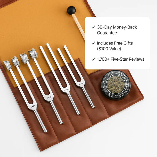 Professional Healing Tuning Fork Set - 5 Frequencies