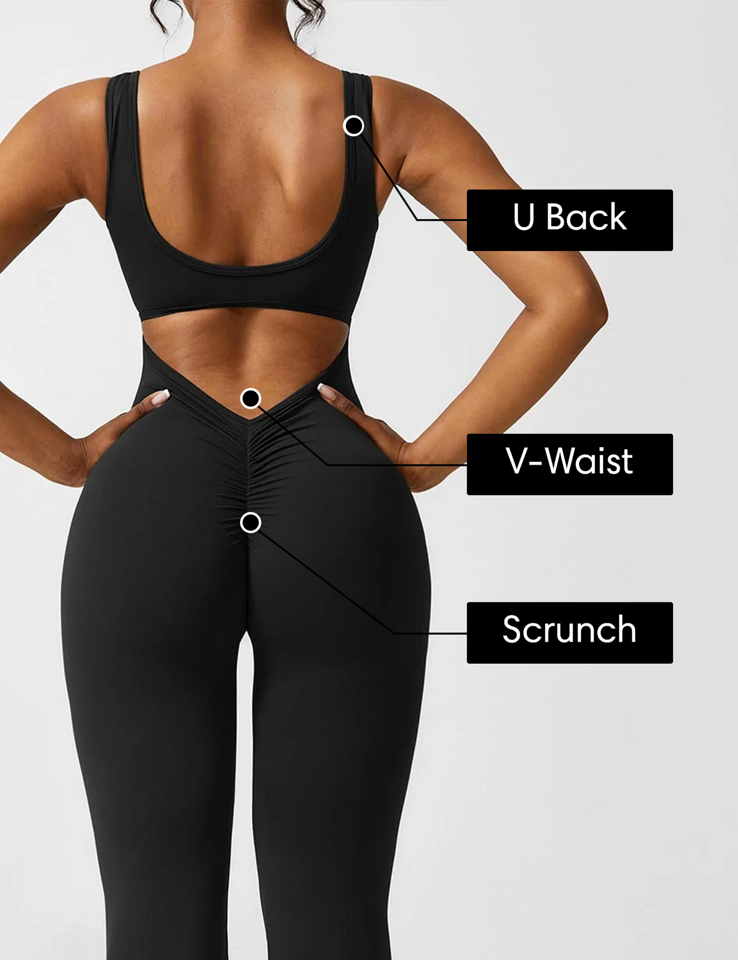 Empiriya™ - V-Back Flared Jumpsuit